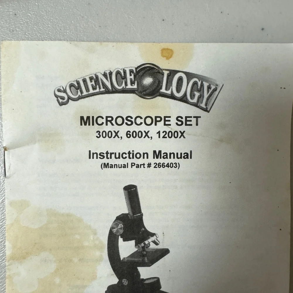 ScienceOlogy Vintage Microscope Set Kids Education Learning HomeSchool Summer